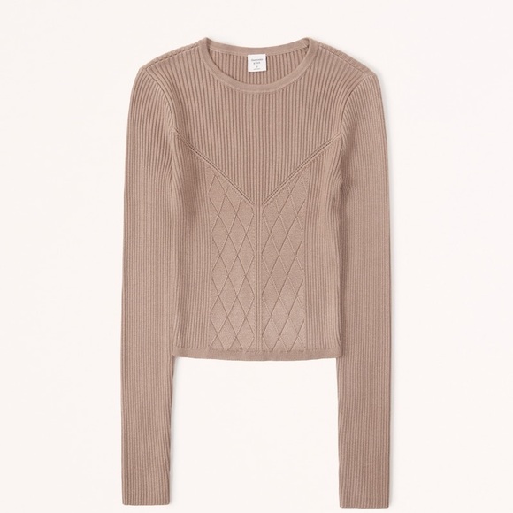 NWT Corset Ribbed Sweater Top - Picture 1 of 1